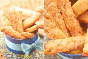 Соленое печенье с арахисом и сыром