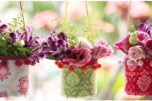 Оригинальные украшения вашего сада из пластиковых бутылок