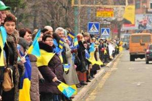 Живая цепь в защиту украинского Мариуполя!