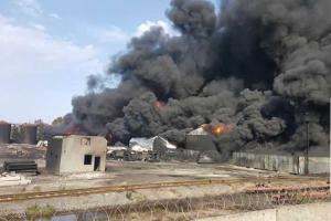 Пожар на нефтебазе в Васильковском районе по состоянию на 9 июня 17.30 - Аваков