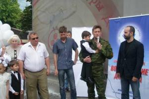 Патриотическое граффити открылось в Донецке
