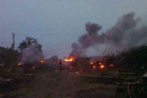 Марьинка под обстрелом: город без связи и света