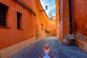 Как Гагарина наслаждается итальянским отдыхом