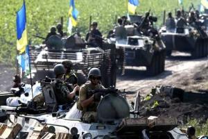 Танкисты в зоне АТО совершенствуют свое мастерство