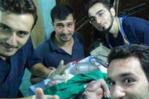 В Сирии родился ребенок с осколком в голове