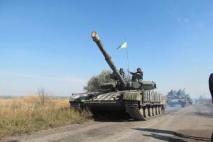 В Луганской области сегодня начался отвод танков и артиллерии