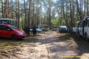 На Волыни Нацгвардия восемь часов разгоняла банду "янтарной мафии", - МВД