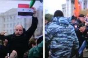 Сепаратиста Рогова побили на митинге в Москве