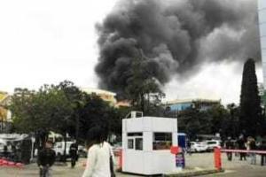 В Сочи горит торговый центр площадью 1,5 тысячи квадратных метров