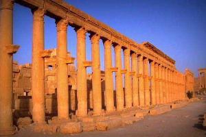 Террористы подорвали колонны в Пальмире, привязав к ним заложников