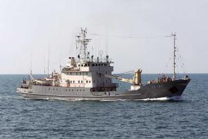 Российское гидрографическое судно зафиксировали у границ Латвии