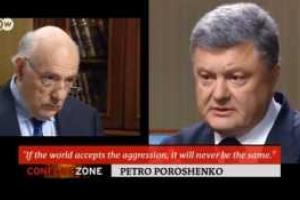 Провокационное интервью Порошенко перевели на русский язык. Видео