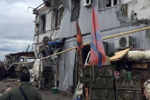 В районе Донецкого аэропорта зафиксировано падение не менее четырех десятков мин