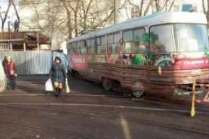 В Одессе трамвай сошел с рельс и задавил прохожего мужчину