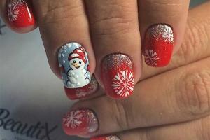 Модный маникюр на Новый год 2017