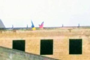 В центре Донецка патриоты вывесили флаг Украины, опубликовано фото