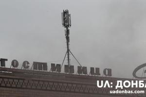 Пожар в Рубежном: в сети появилось видео пожара отеля