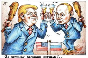 Саммит в Хельсинки: Twitter взорвался карикатурами на Трампа и Путина
