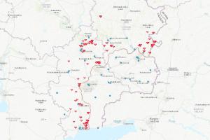 МОУ запустило интерактивную карту заминированных территорий Донбасса