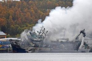 У берегов Норвегии затонуло российское судно с аммиаком 