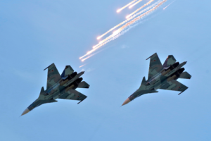 В России два бомбардировщика Су-34 столкнулись в воздухе