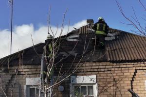 В Рубежном случился пожар в жилом доме