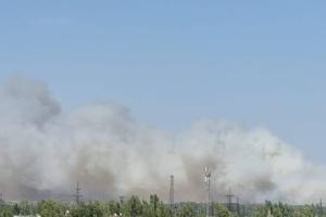 Окупанти підпалили ліс на околиці Енергодару: без світла залишилися дві області