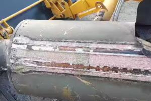Появилось видео сбитой одной из ракет С-300, которыми РФ обстреляла Николаев