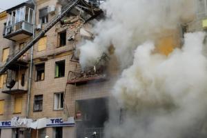 Синегубов опубликовал фото последствий ракетного удара по Харькову