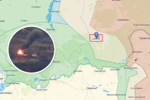 Як виверження вулкана: Жителі Сєвєродонецького району спостерігали, як горять склади окупантів