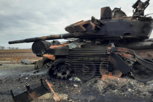ВСУ показали колонну уничтоженной техники оккупантов на Луганщине