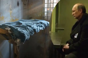 "Взяти живим, а краще мертвим": в українських електричках розвісили оголошення про розшук Путіна