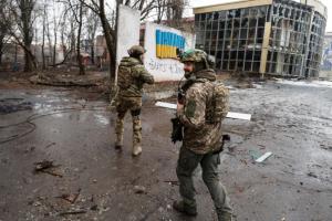Пограничники на видео показали, как уничтожили укрытие "вагнеровцев" в Бахмуте