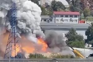 У російському Підмосков'ї сталася сильна пожежа: відео з місця події