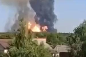 На Полтавщині пролунав потужний вибух: горить газопровід - відео