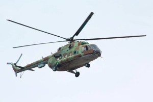 "Хорошо горит": Сырский показал на видео сбитый военными ВСУ российский Ми-8