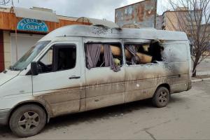 В окупованій Новій Каховці "прилетіло" по машині російських "волонтерів": у мережі показали відео та фото