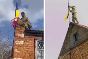 Украинские воины подняли флаг над тремя населенными пунктами в "серой зоне" на Харьковщине - видео