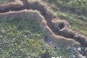 Луганські прикордонники показали на відео, як знищують окупантів на Сіверському напрямку