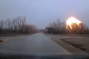 Під Липецьком впала російська ракета: в мережі з&#039;явився момент падіння