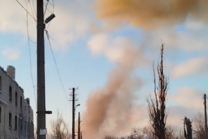Потужний приліт по складу БК у Попасній: очевидці зняли вибухи