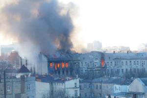 Количество погибших при пожаре в Одесском колледже возросло до 10