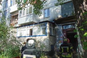 В Рубежном случился пожар в пятиэтажном доме