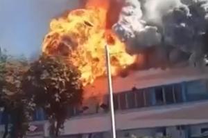 В Беларуси на фабрике произошел мощный взрыв (видео)