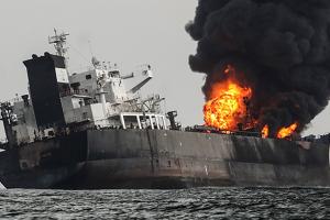 На російському танкері в Азовському морі стався вибух