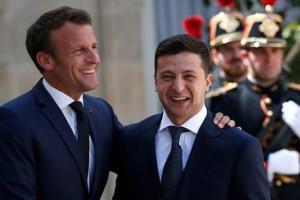 Зеленський і Макрон домовилися зустрітися в Брюсселі 15 грудня