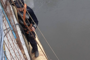 Фахівці Лисичанського МРУЕГГ відновили магістральний газопровід біля Пролетарського мосту