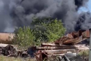 Россия нанесла ракетный удар по Николаевщине, горит строительная база