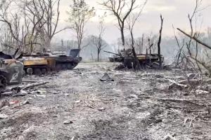 Цвинтар розбитої техніки та живої сили ворога, або Що являють собою "успіхи" окупантів у Білогорівці (відео)