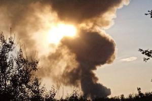 На Луганщині в окупованому Хрустальному знищено склад боєприпасів бойовиків